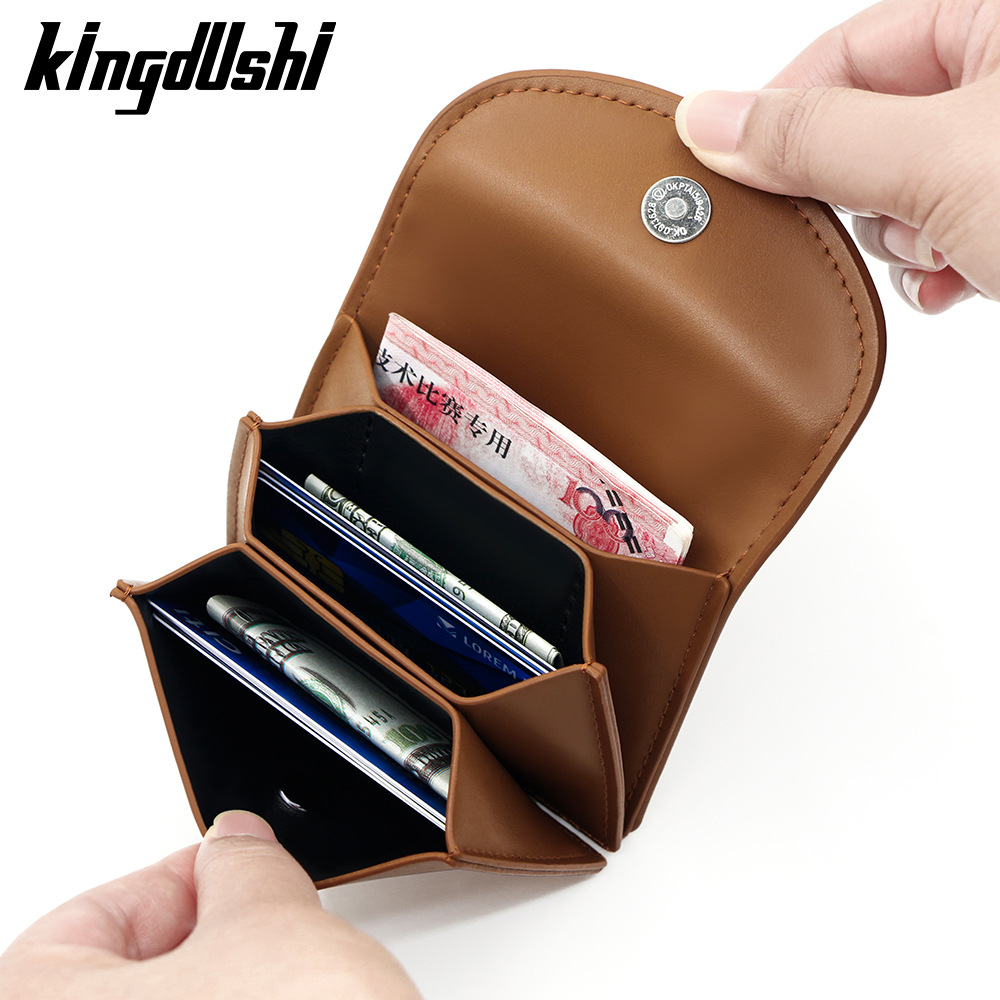 Nuevo bolso de tarjeta para mujer Versión coreana del bolso de tarjeta de color sólido simple para niñas Monedero transfronterizo pequeño y simple al por mayor