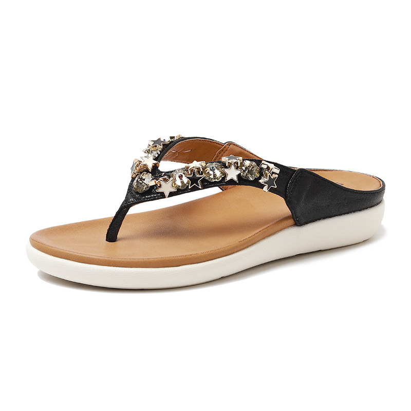 Rhinestone Fish Mouth Sandals 1