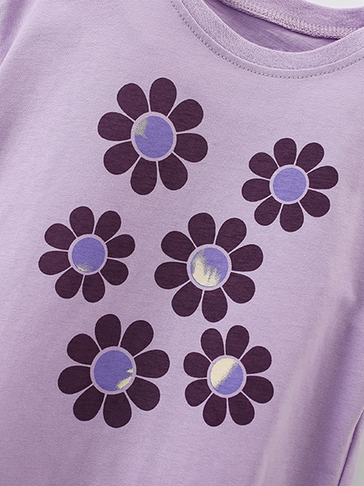 Malwee niñas de cuello redondo de verano nueva ropa infantil europea y americana camiseta para niños de manga corta casual chaqueta infantil