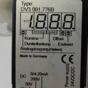 MONTWILL数显表DV3.001.776B  0/4-20MA  24VDC