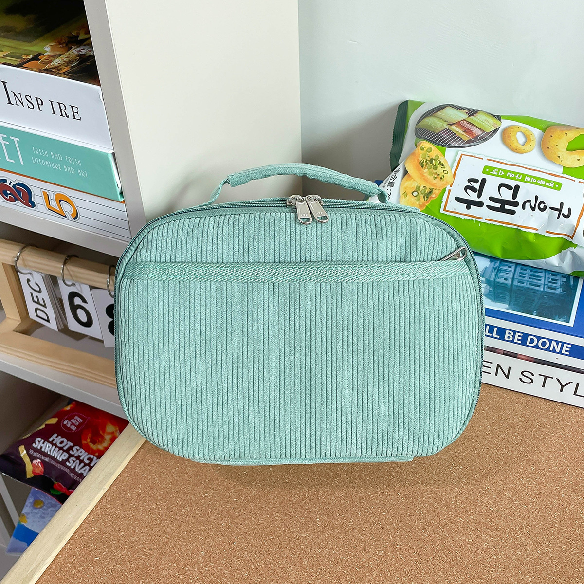 녹색 휴대용 식사 가방