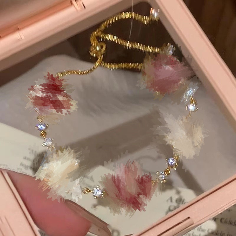 Flash Bracelet Daughter Feeling Temperament Niche Design All-match Simple High-end Feeling White Personality Bracelet Female Gift