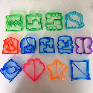 Sandwich mold bread maker cartoon puzzle elephant combination bread cutting toast cutting die baking tool