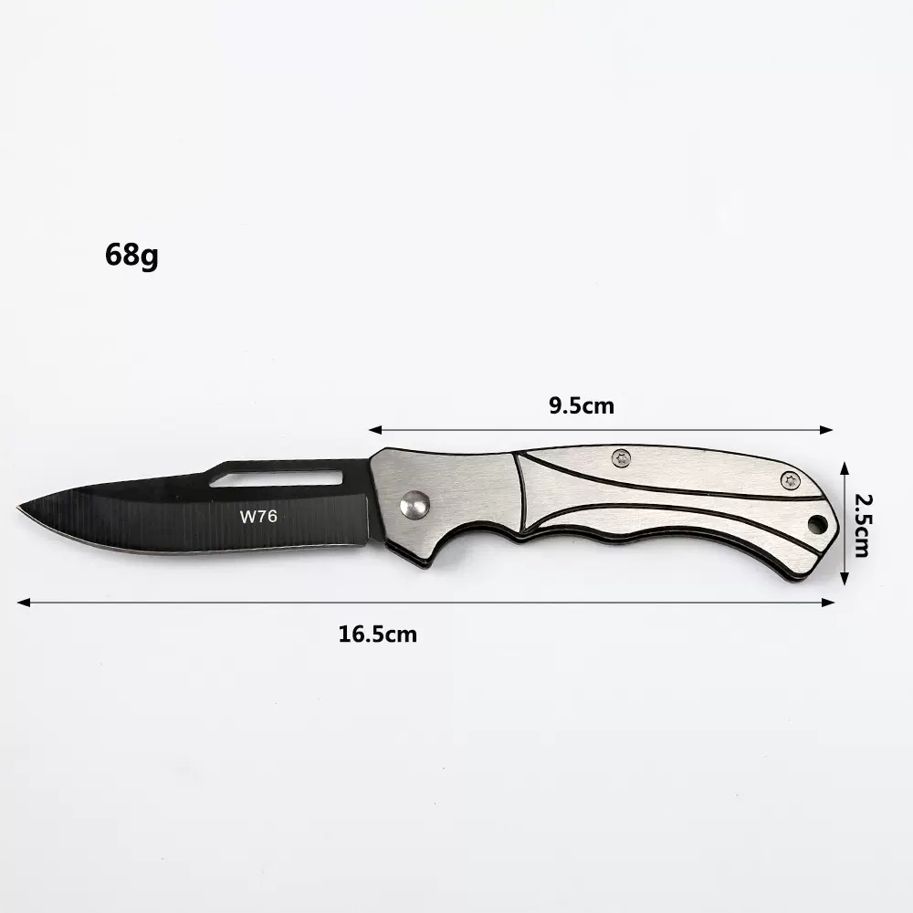 厂家直销 不锈钢户外小刀野外救生求生折刀防身刀具便携折叠刀