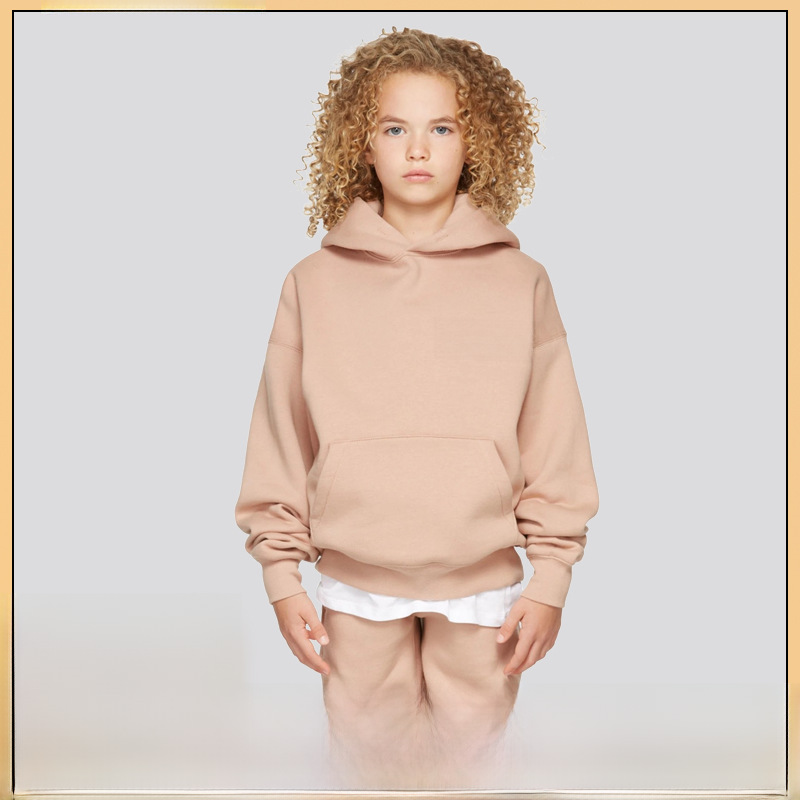 FOG Fashion Brand Kids' Essentials 22 Fall/Winter New Dirty Pink Women's and Children's Loose Fleece Sweatshirt