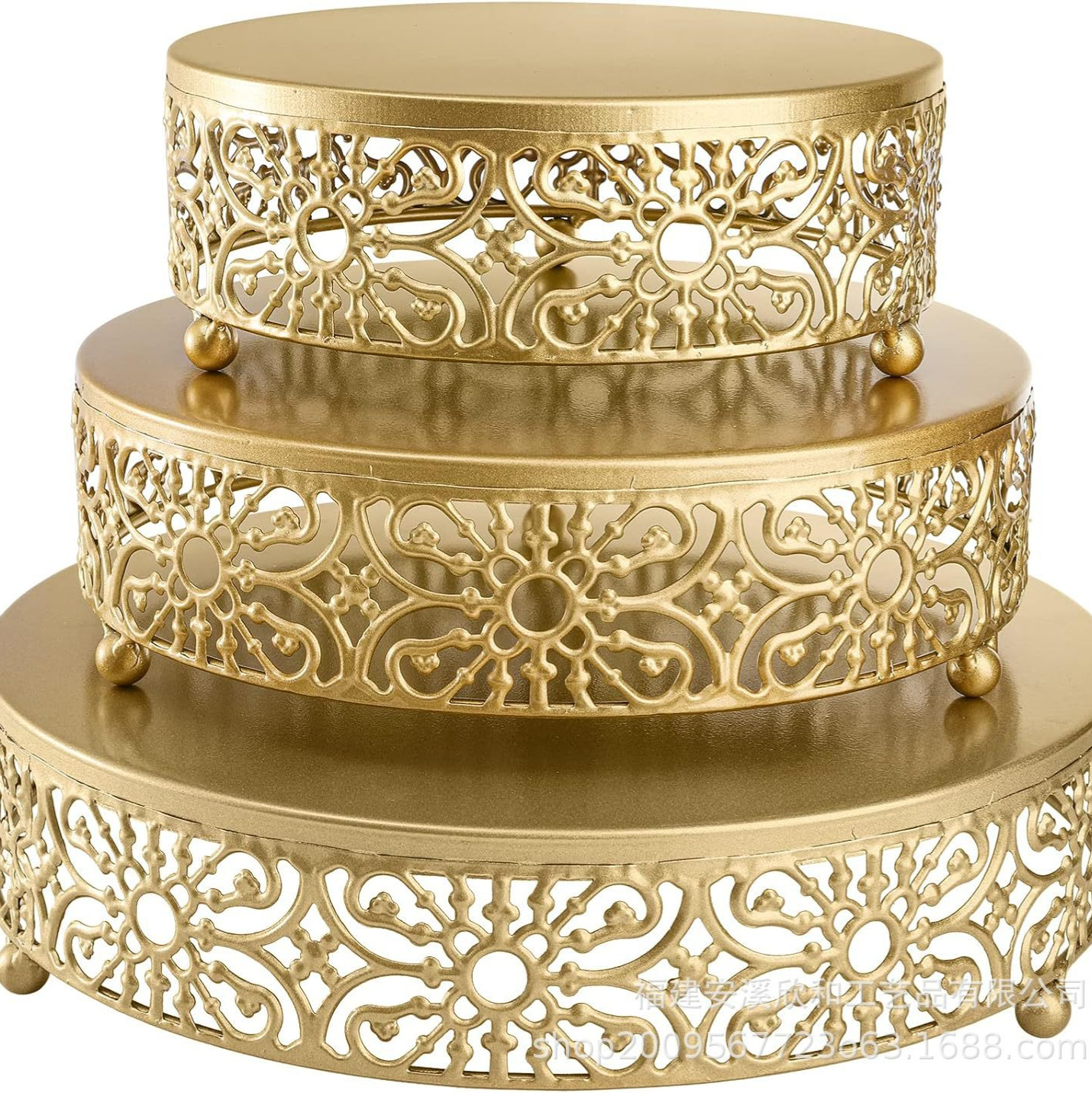 Bodas europeas creativas doradas dulces bandeja de hierro forjado plato de pastel de una sola capa estante de pastel bandeja de frutas platos de bocadillos