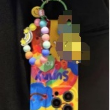 Graffiti Rainbow Flower Adecuado para iPhone 16PROMAX Funda para teléfono móvil 14 Apple 15 Colgante de pato amarillo 13 Mujer 16