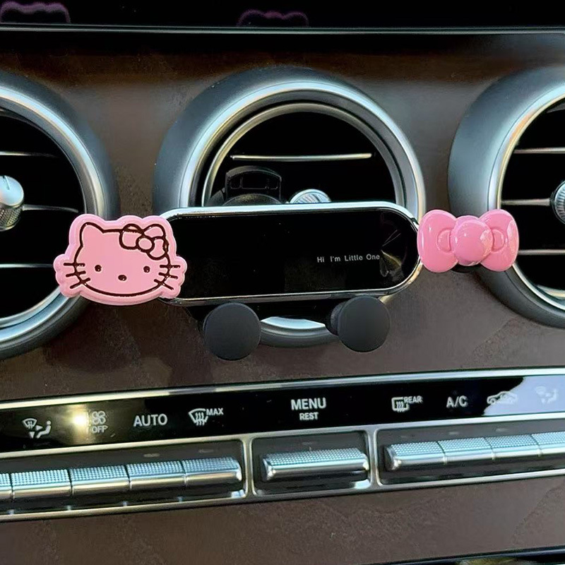 Car Mobile Phone Holder Air Outlet Special for Women 2025 New Cute Creative Interior Car Navigation Support Bracket