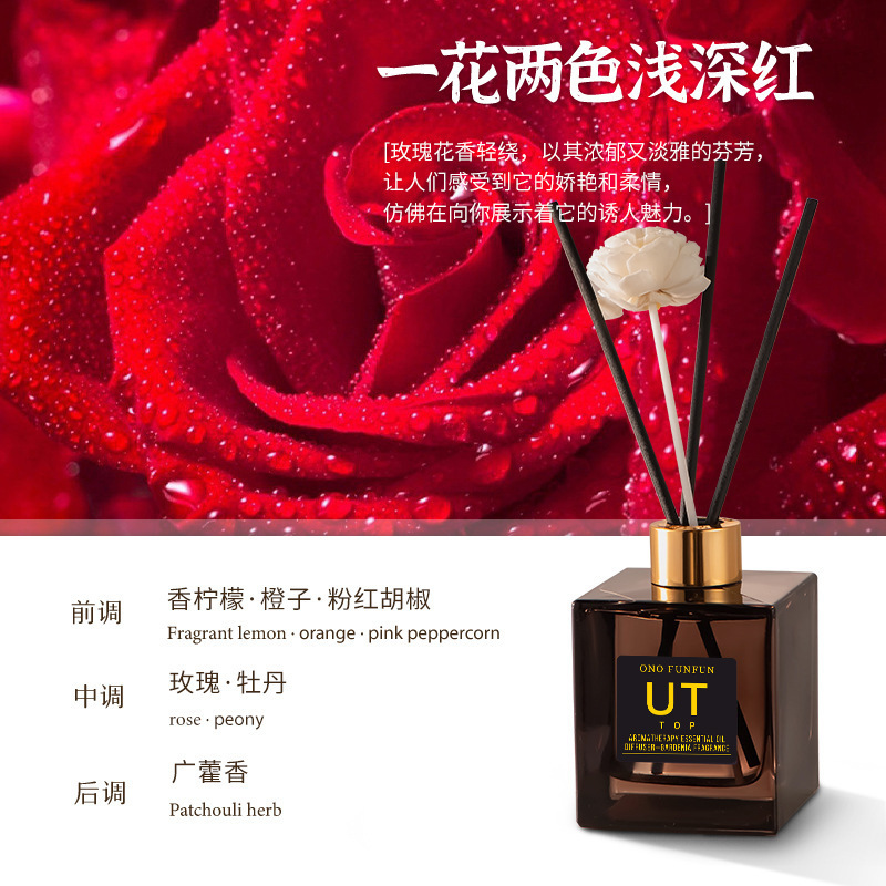 UT栀子花植物香薰室内家用酒店无火香熏厕所除臭香氛精油扩香摆件|undefined