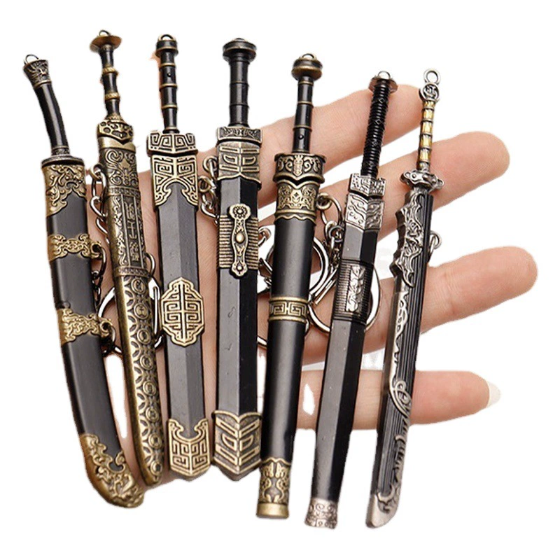 Древний Китайский Меч Юэ Кинг Гоуцзянь Меч Цинь Шихуан Вышитый весенний меч Меч Тан Хэн Меч Хань Меч Жуйи 12 см