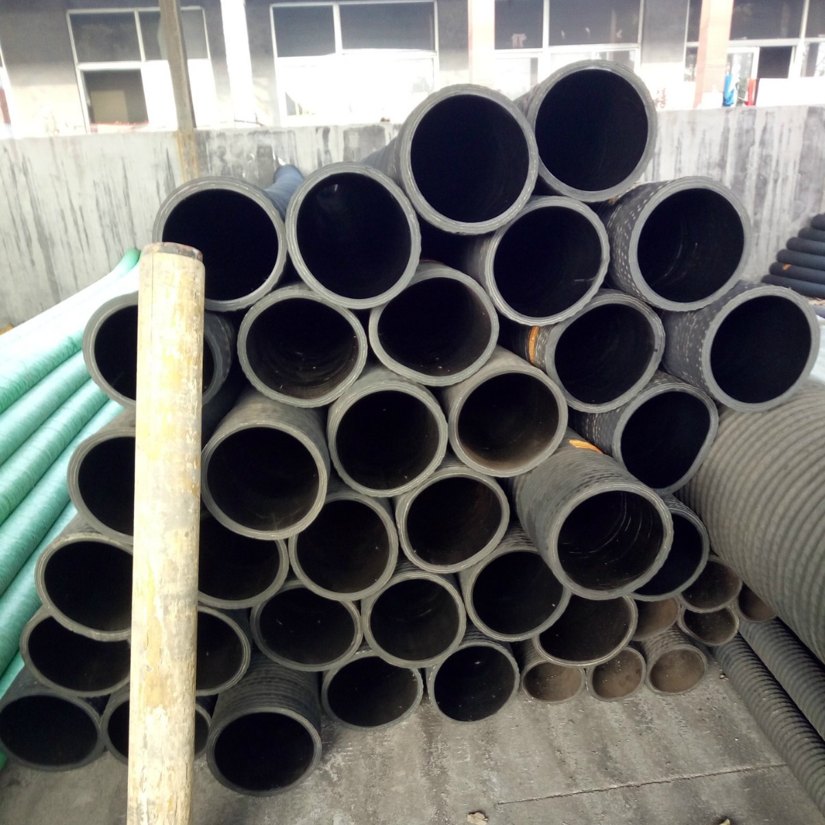 直销吸排污钢丝管耐腐蚀抗磨损 污水管吸排水泥沙用橡胶钢丝软管