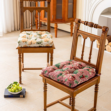 ins风坐垫椅子垫办公室久坐方形座椅垫四季通用透气屁股垫带绑带