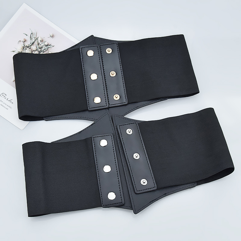 Elegant Solid Color Pu Leather Embroidery Straps Belt display picture 5