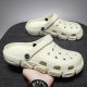 Baotou Slipper Men's Outwear Slippers Hole Shoes Women's Fashionable Korean-style Soft-soled Beach Shoes Men's Breathable Casual Sandals for Men