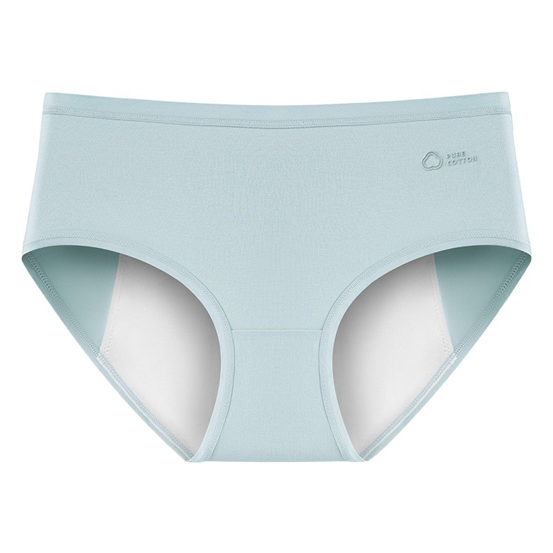 Pantalones fisiológicos de algodón puro ropa interior período menstrual integral a prueba de fugas suave elástico no apretado vientre seguridad puro algodón antibacteriano inferior entrepierna pantalones tía