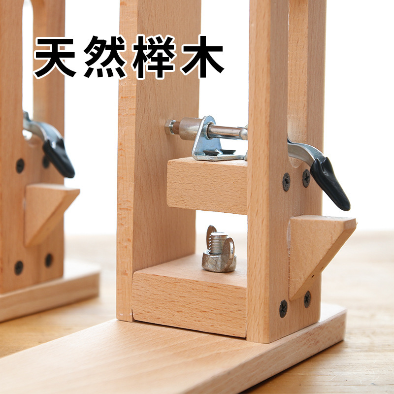 手作りdiy革具手縫い木クリップ手作業革ケヤキ固定クリップ調節可能革縫い目固定具|undefined