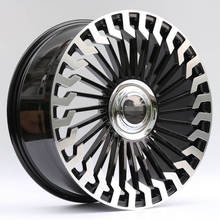 T606122寸锻造汽车合金轮毂适用于路虎发现4揽胜运动版黑色车面