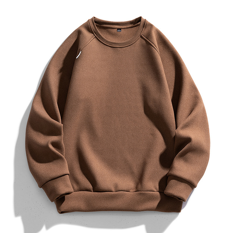 De Rong Sweater Men's Autumn and Winter New Round Neck Warm Base Shirt Men's Sports Casual Breathable Comfortable Top De Rong Sweater Men's Autumn and Winter New Round Neck Warm Base Shirt Men's Sports Casual Breathable Comfortable Top