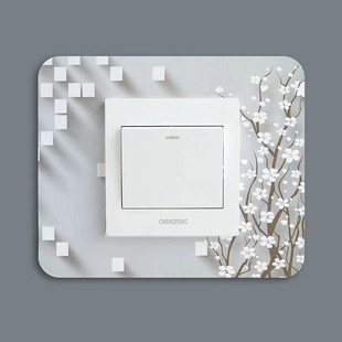 Switch Frame Cover Wall Switch Protective Cover Large Area Protective Cover Anti-Dirty Modern Simple Style New Style