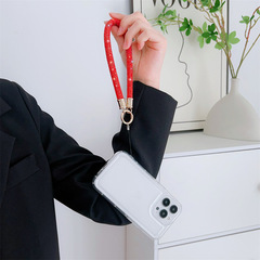 Luxurious full diamond crossbody strap personalized colorful rope with sparkles bracelet colorful chain for documents and keys lanyard for export