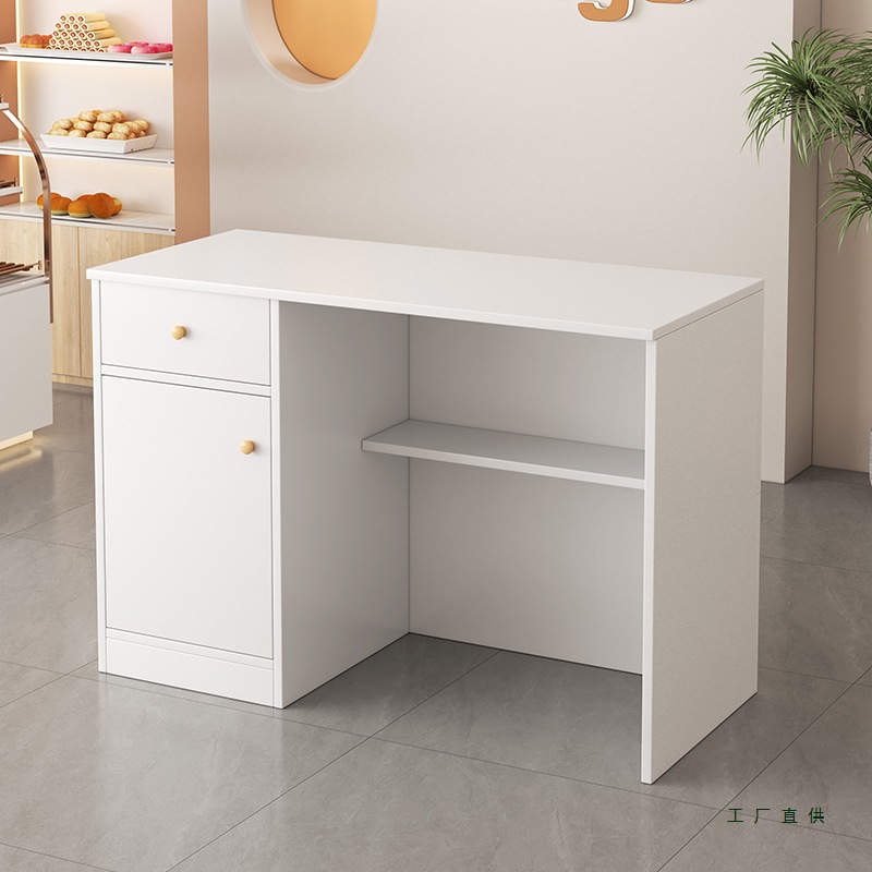 简约小型收银台服装店超市饭店前台电脑吧台柜台美发店铺接待台桌