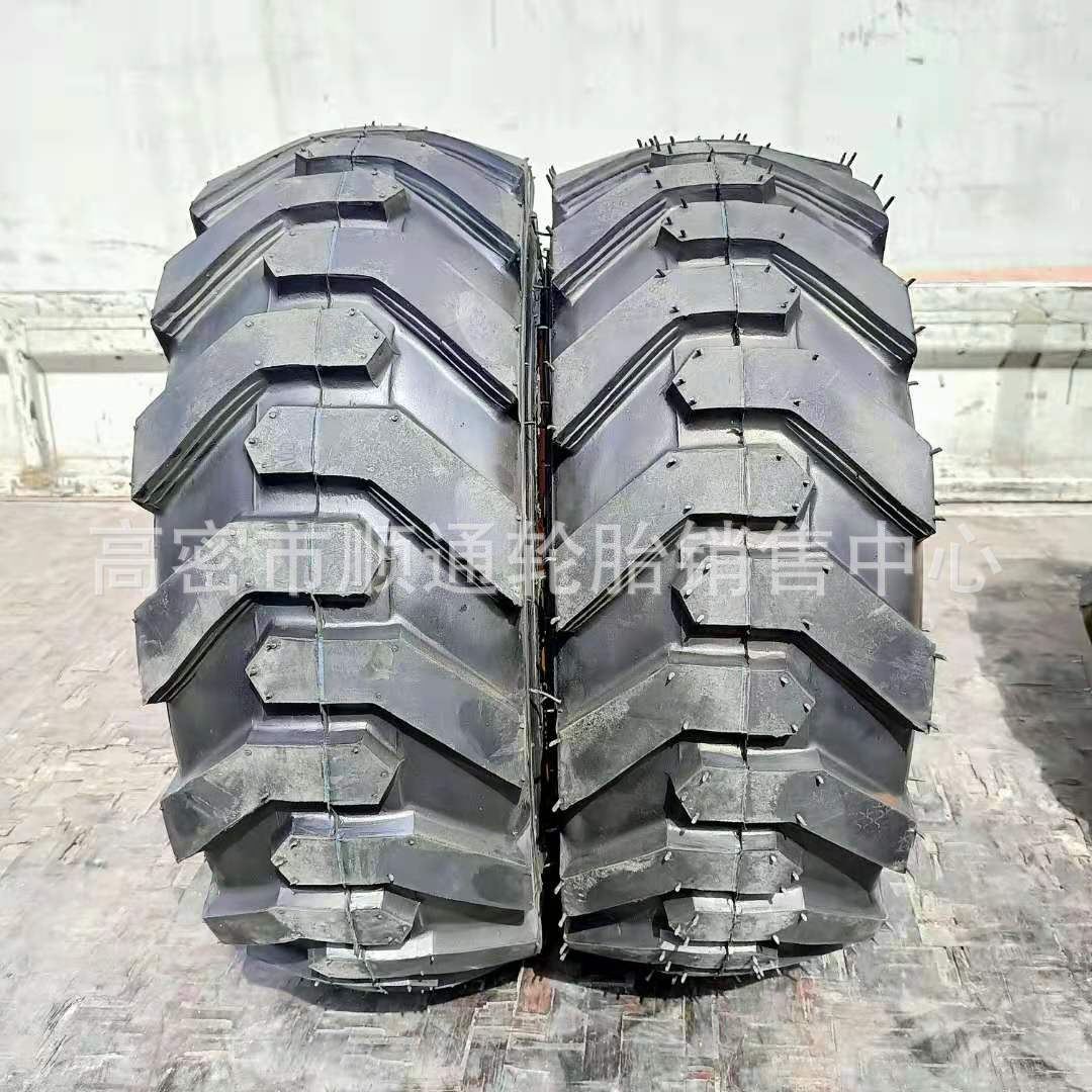 销售滑移装载机轮胎23*8.5-12人字花纹轮胎23X8.50-12可配带钢圈
