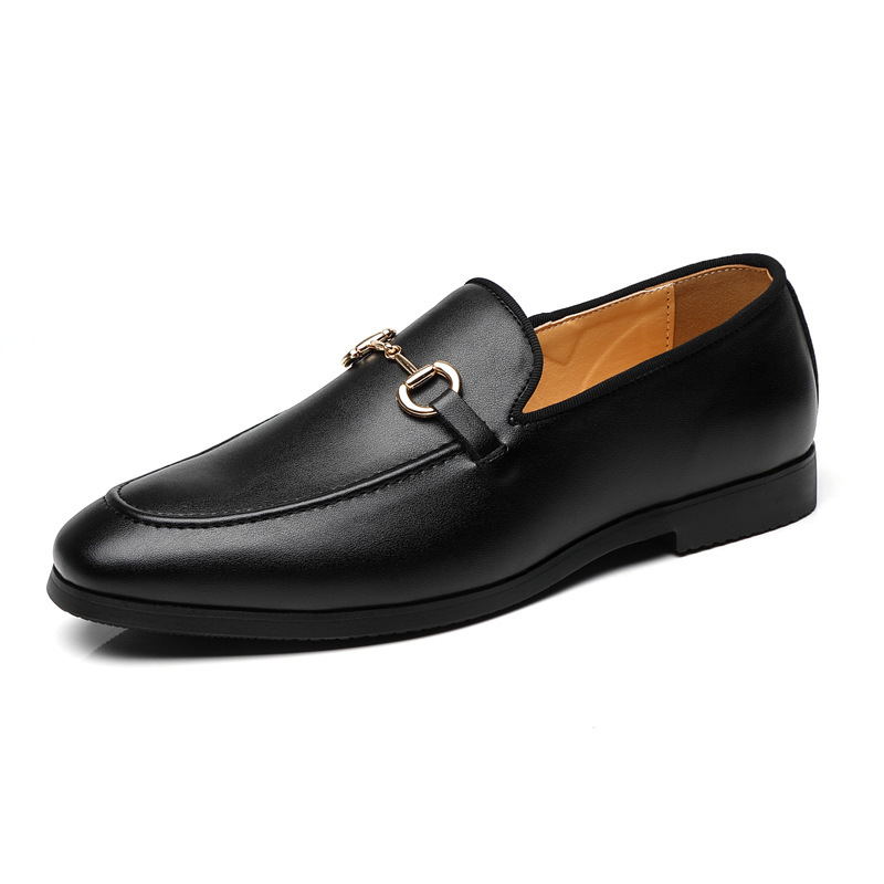 Zapatos de cuero de negocios transfronterizos de gran tamaño para hombres nueva moda hebilla de caballo zapatos Lefu comercio exterior versión coreana de zapatos de cuero perezosos image 7