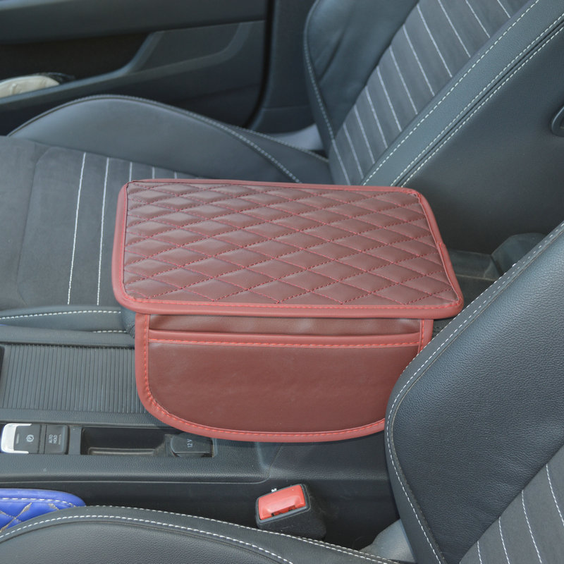 Cross-Border Car Armrest Box Pad, Heightening Pad, Multi-Functional Storage Bag, Central Armrest Box Protection Pad, Mesh Anti-Slip