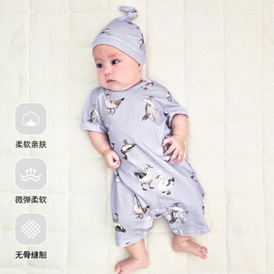 Newborn Baby Jumpsuits, Men's and Women's Baby Clothes, Summer Pajamas, Scandinavian Style Export Clothes, Rompers