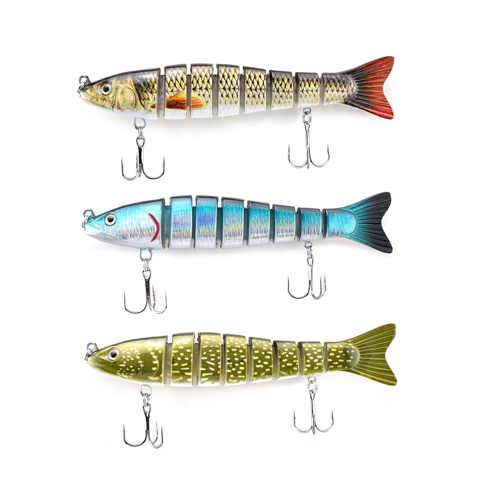 Luya multi-section fish hard bait 13.5cm28.5g eight-section bait plastic fake fish outdoor fishing gear wholesale Road