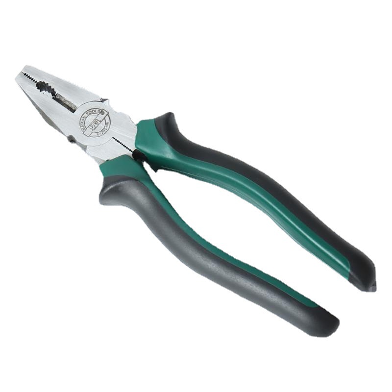 Ahorro de mano de obra excéntrico alambre de acero pinzas de punta pinzas de boca inclinada pinzas multifuncional 6 "8" pinzas de boca plana pinzas de hardware