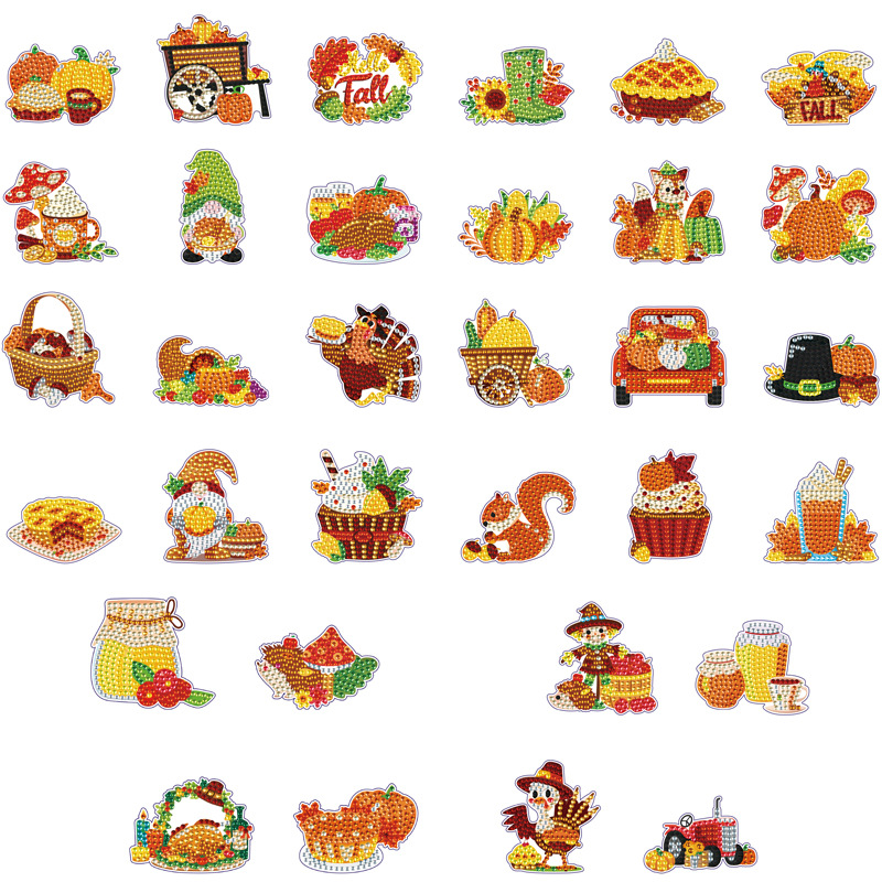 Transfronterizo Amazon creativo refrigerador pegatinas 5D completo di di dibujos animados pegatinas magneticas al por mayor pegatinas magneticas taladro de cristal