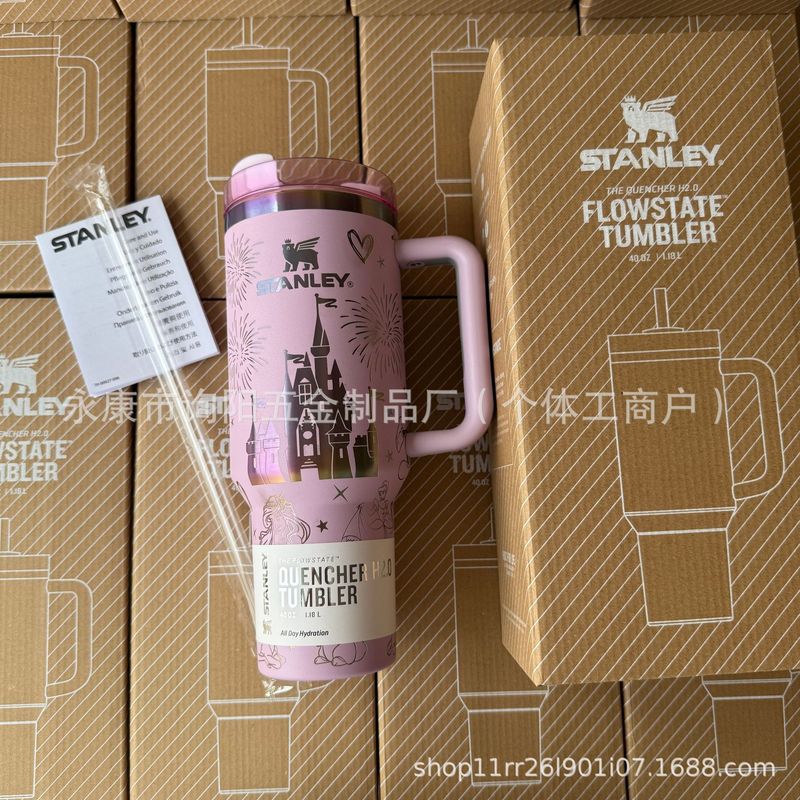 跨境热销二代史丹利保温stanley杯40oz杯手柄车载汽车冰霸吸管杯|undefined