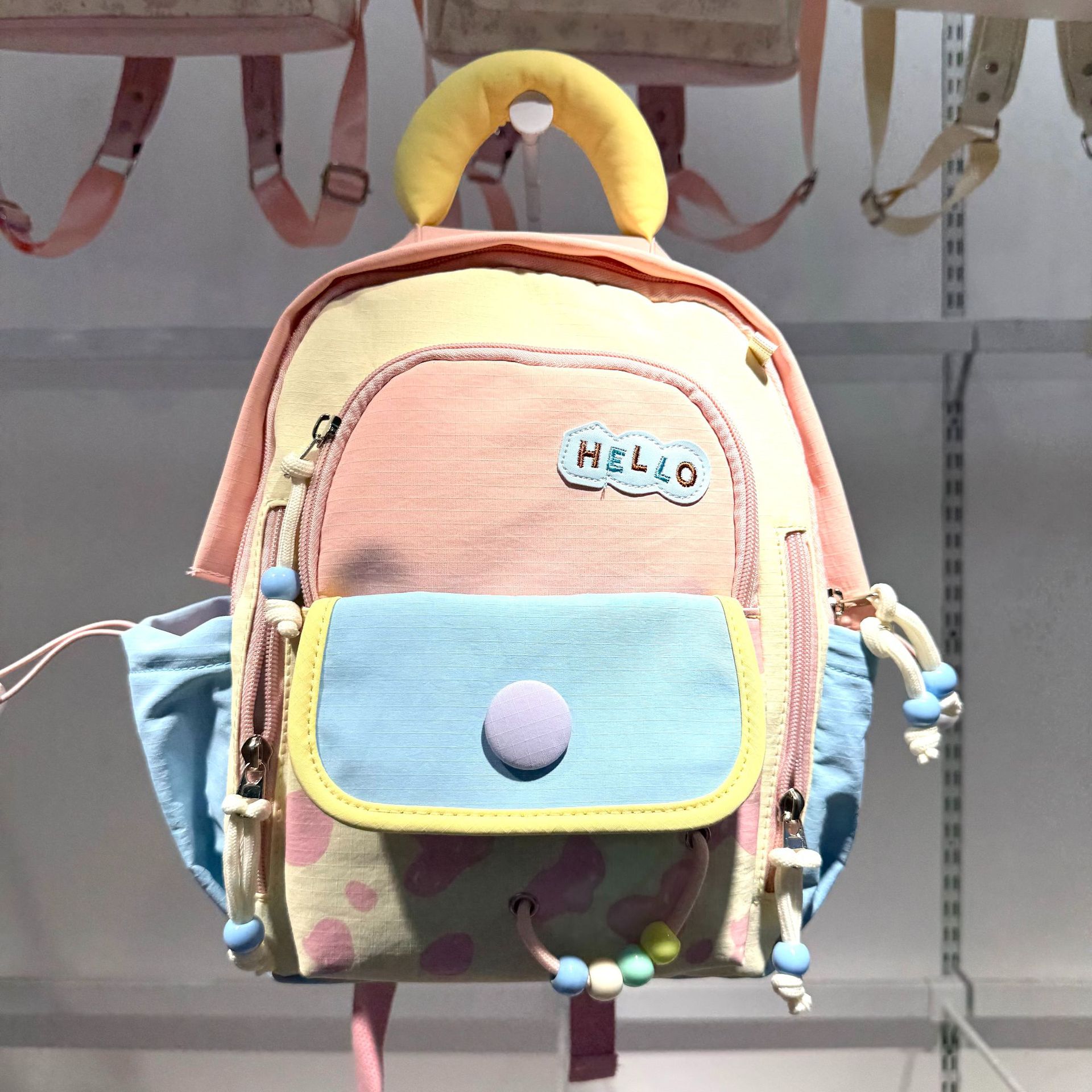 Mochila de dibujos animados para niños, mochila pequeña, 7 - 9 - 11 - 13 años, bolsas de moda para niños y niñas, color caramelo, ligero