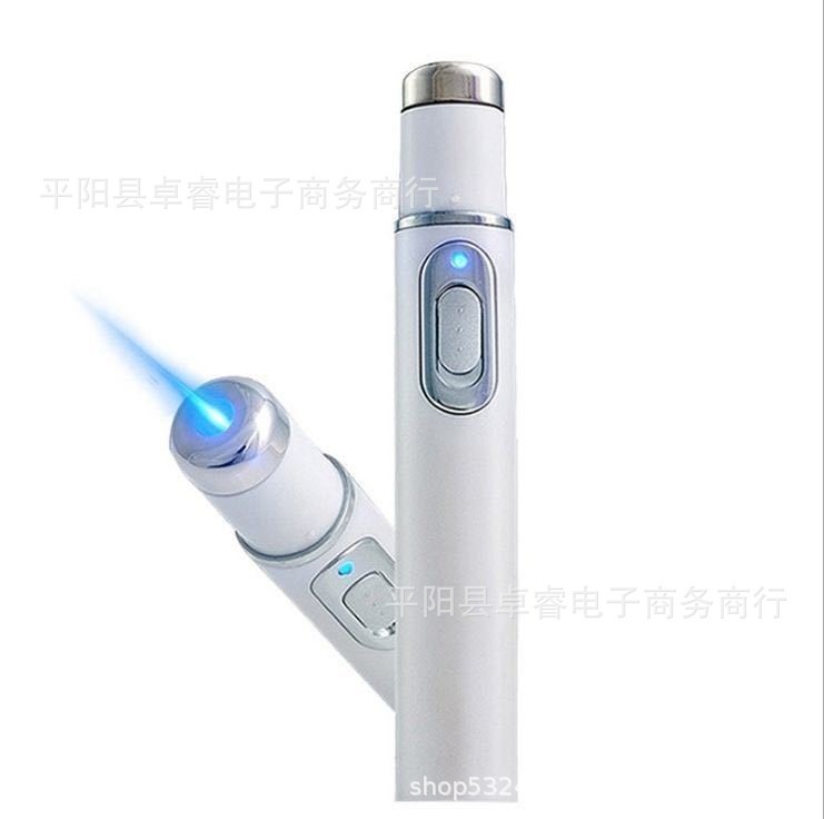 亚马逊热卖加热震动面部美容仪蓝光LED 眼部按摩仪蓝光笔KD-7910|undefined