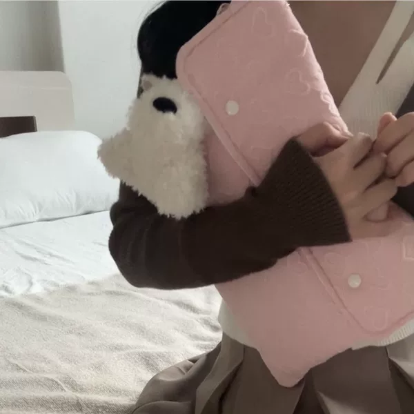 Export South Korea ins peach heart soft powder tablet computer bag ipad protective cover 11/13 inch notebook storage liner