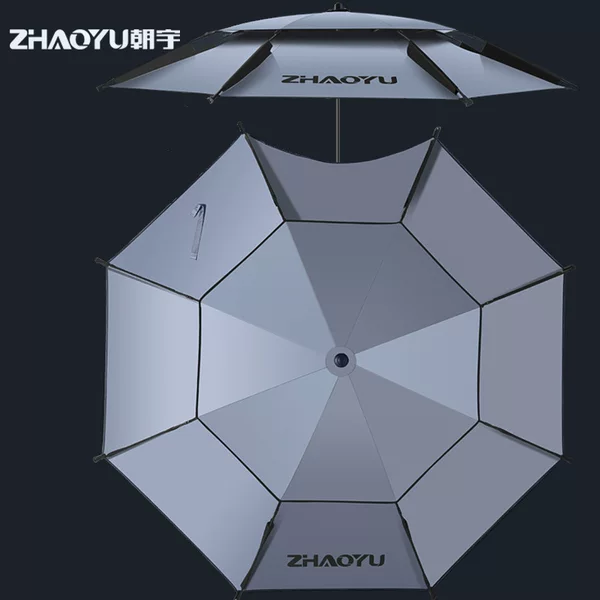 2025 Fishing Umbrella Large Fishing Umbrella 2.6 Thickened Universal Double-Layer Fishing Box Rainproof Sun Protection Parasol Crutches