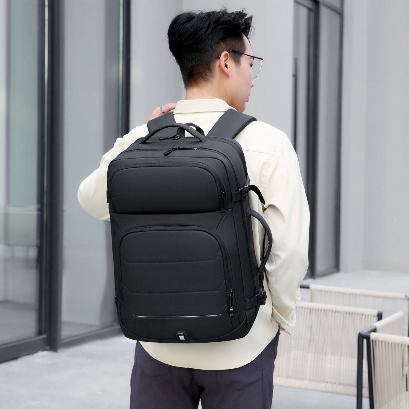 Mochila de negocios para hombres y mujeres bolsa de viaje de gran capacidad bolsa de computadora de 17 pulgadas Bolsa de Montañismo de viaje de negocios multifuncional de moda casual