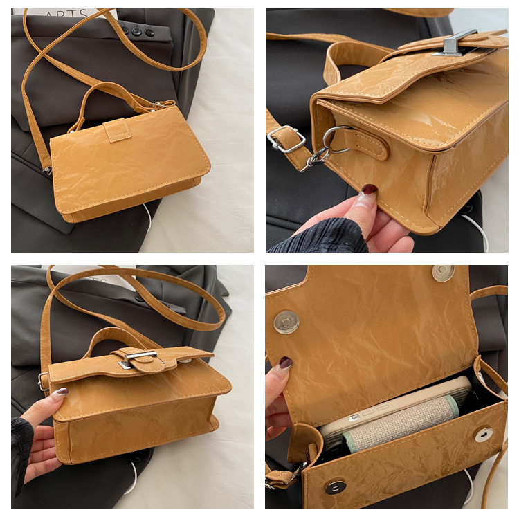 2024 New style women's trendy, fashionable and high-quality single-shoulder handbag, autumn commuting crossbody small square bag undefined