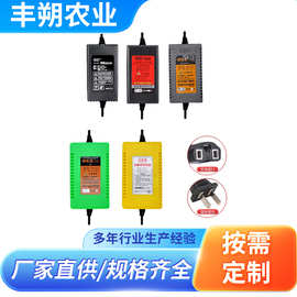 电动喷雾器12V8ah12ah快充锂电池铅酸电池农用打药机防过载充电器