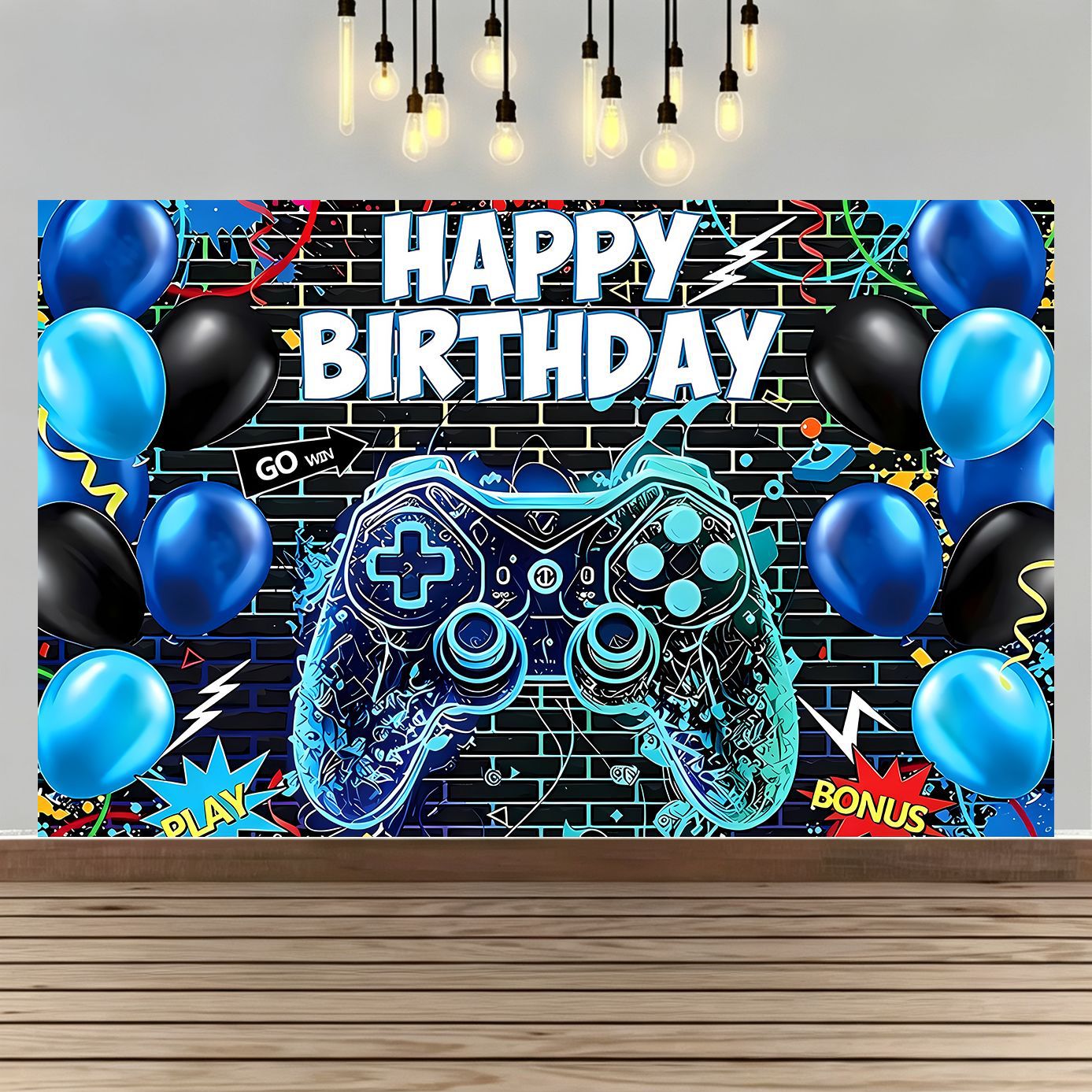 Fondo de Tela para Fiesta de Cumpleaños de Textil Chunya con Impresión Digital