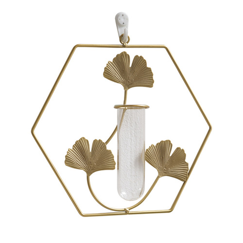 Iron ins wall dried flower vase wall hanging wall decoration wall decoration pendant home living room background wall decoration