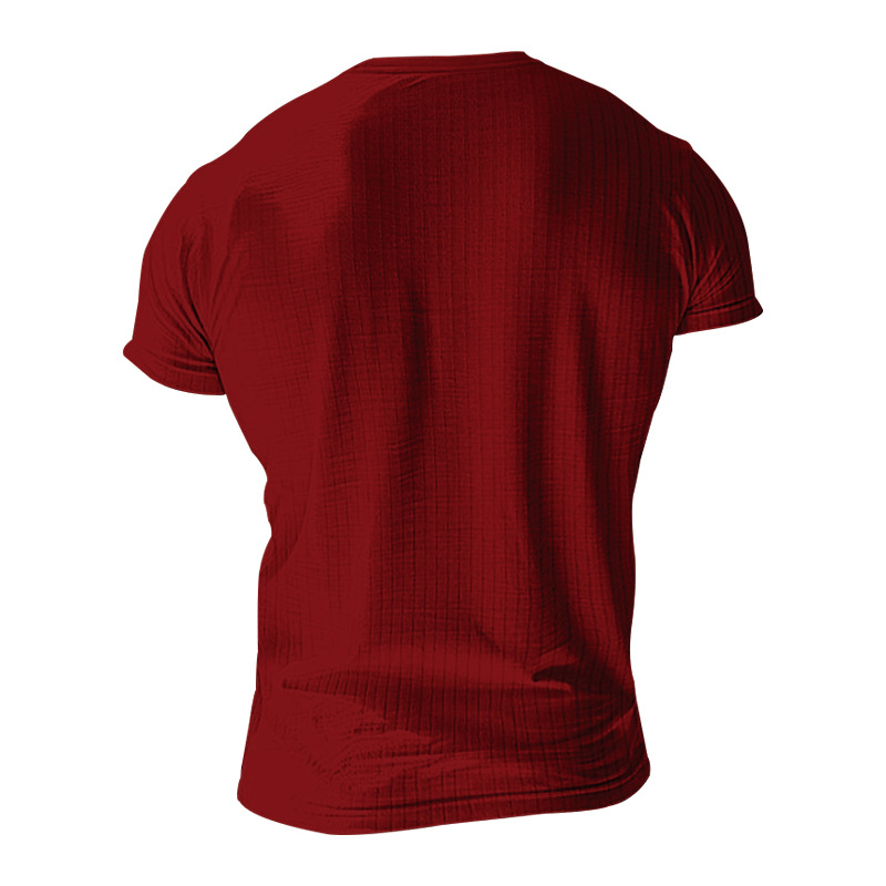 182g Weight Short Sleeve Sleeve Length Regular Sleeve Sleeve Type Polyester Fabric Type Regular Top Length T-shirt Tops Type Casual Occasion Round Neck Neckline Breathable Function Slim Fit Type Solid Color Pattern Summer Season Men's Gender Simple Style Style Men's Solid Color Simple Style Round Neck Short Sleeve Slim Men's T-shirt 41