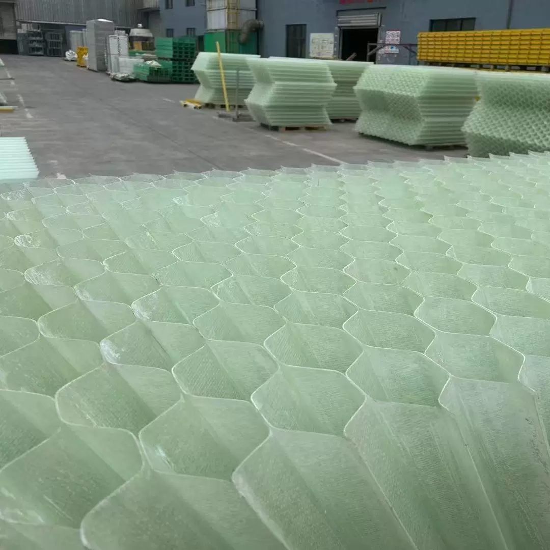FRP玻璃钢蜂窝斜管污水沉淀池除砂25 35 50 80 玻璃钢斜管填料