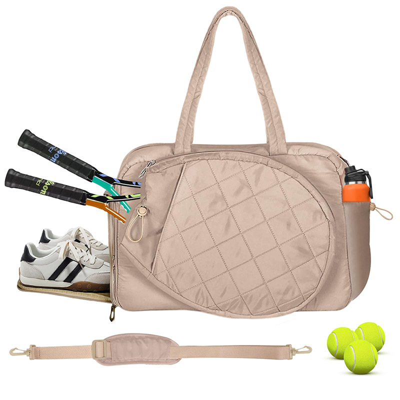 Bolsa de tenis de hombro doble y hombro único de gran capacidad de almacenamiento bolsa de pelota de alto valor de cara bolsa de bádminton deportiva al aire libre de mujeres image 5