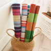 45x70cm Steel pad cotton wire woven floor pad color striped plaid cotton line water absorption small door pad