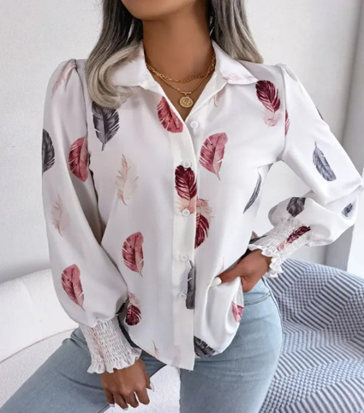 Feather Print Shirt Image 2