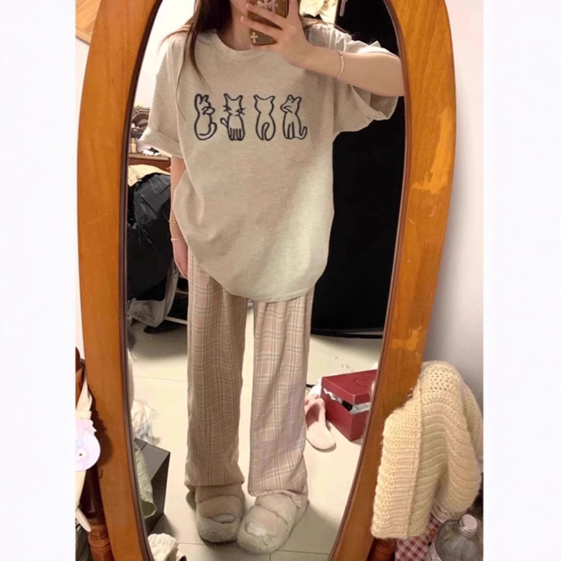 Pure Cotton Trendy Brand Short-Sleeve T-Shirt for Women, Summer 2026, Loose Design, Niche Style, Half-Sleeve, Retro American-Style Top