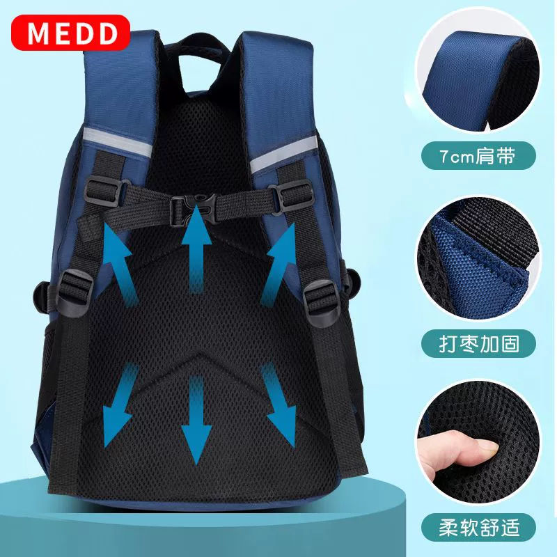 School bag for students, capacious astronaut lightweight, backpack, for secondary school, spine protection