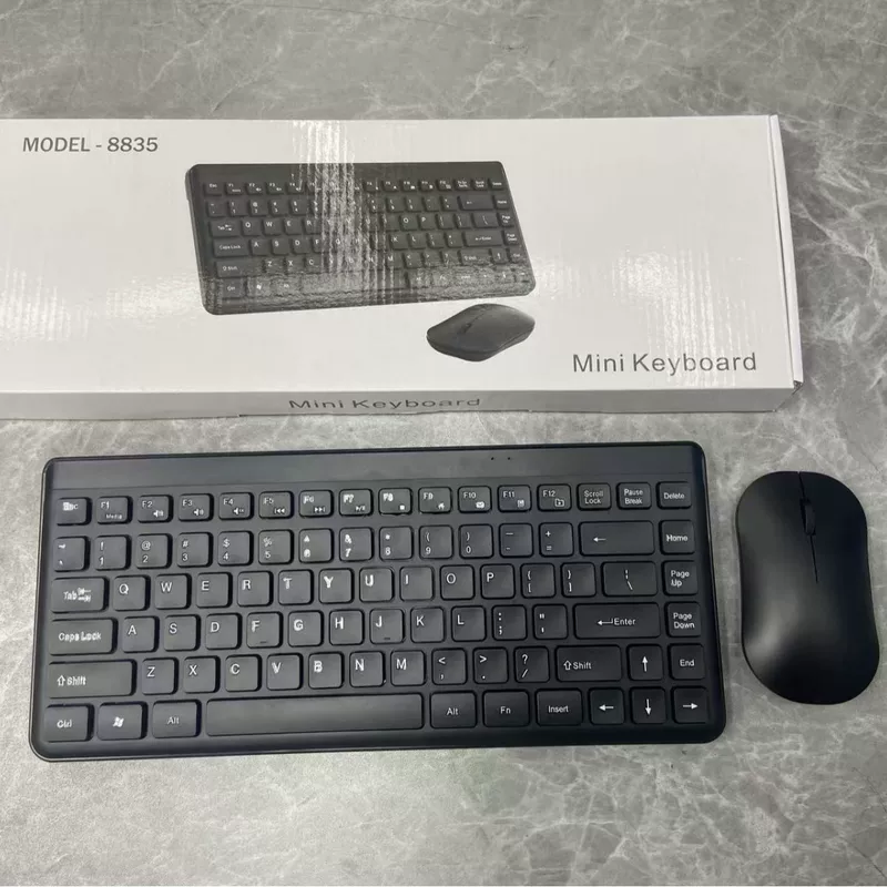 Wireless set, mouse, acrylic keyboard, universal laptop for office